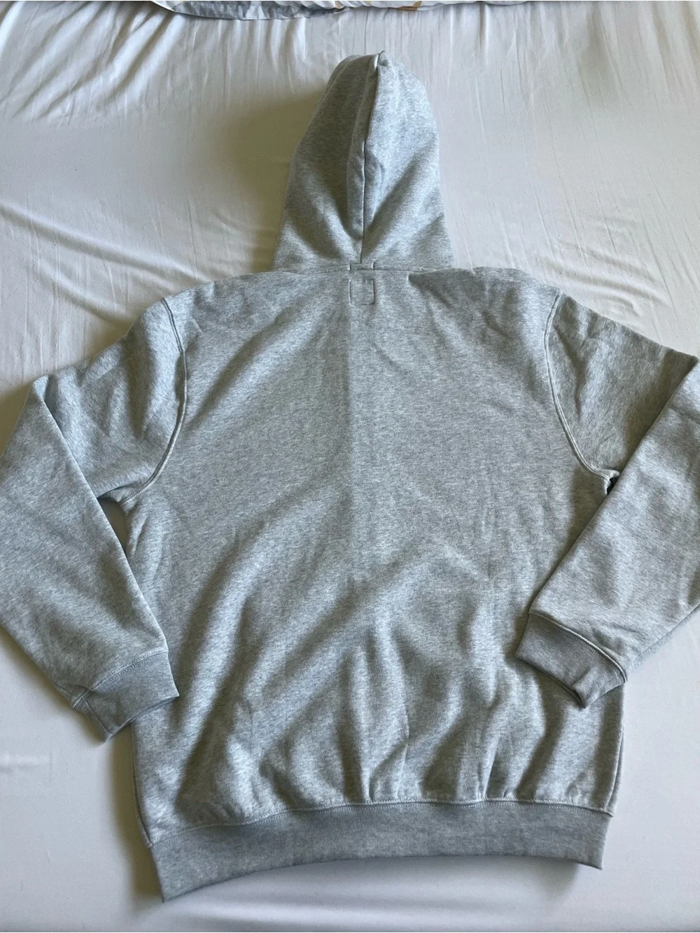 GAP Men's Heather Light Gray Full-Zip Hoodie